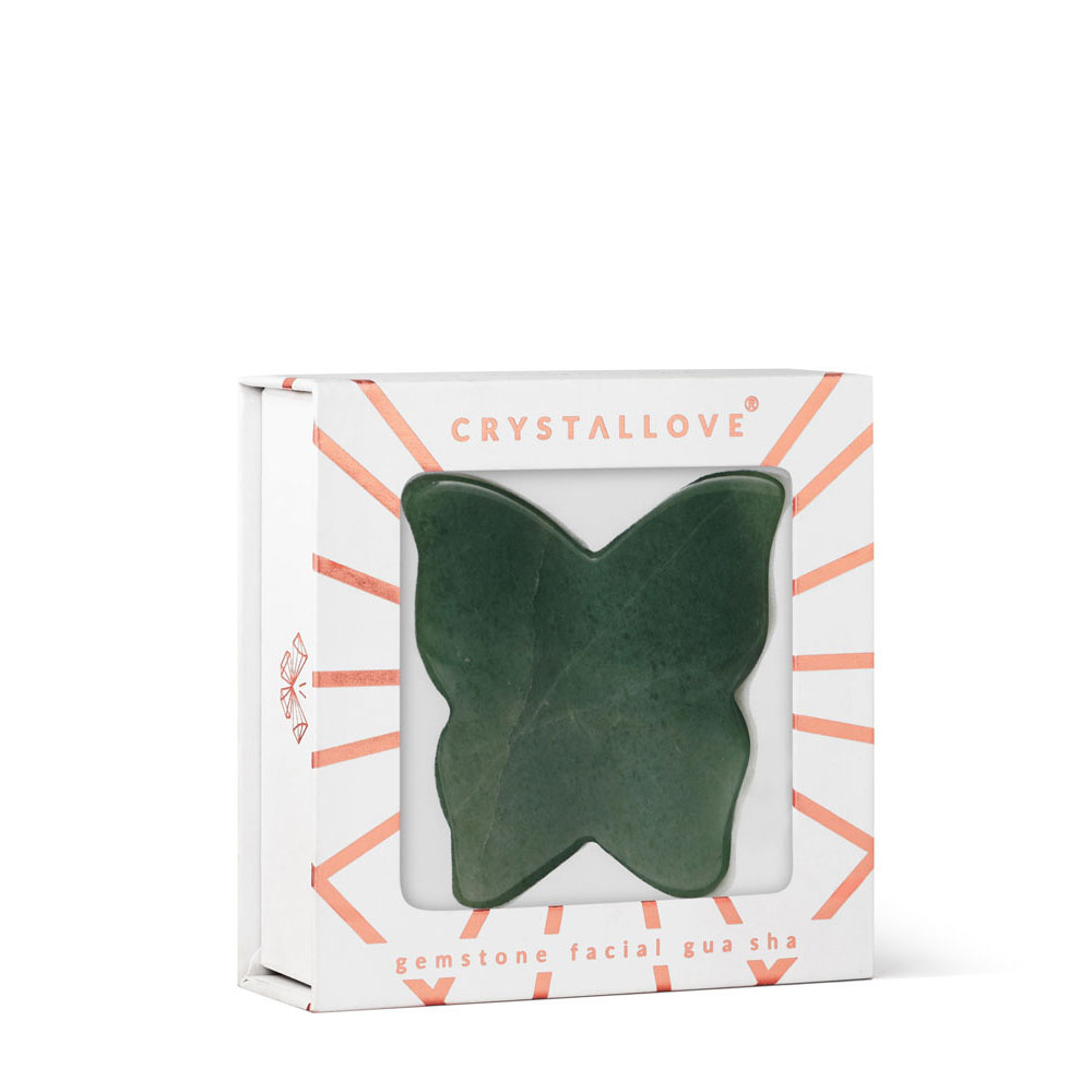 crystallove CRYSTALLOVE Butterfly aventurine gua sha