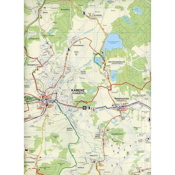 Kamenz, Pulsnitz, Königsbrück und Umgebung 1 : 35 000 - Wanderkarte