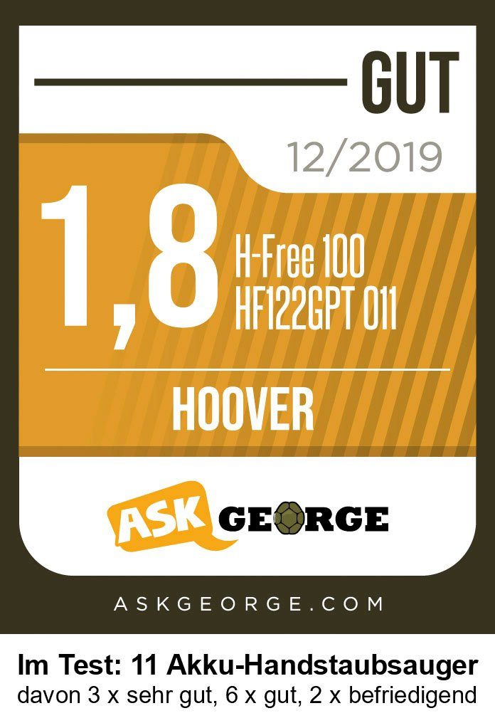 Hoover Akku-Stielstaubsauger H-Free 100 PETS, HF122GPT 011, beutellos