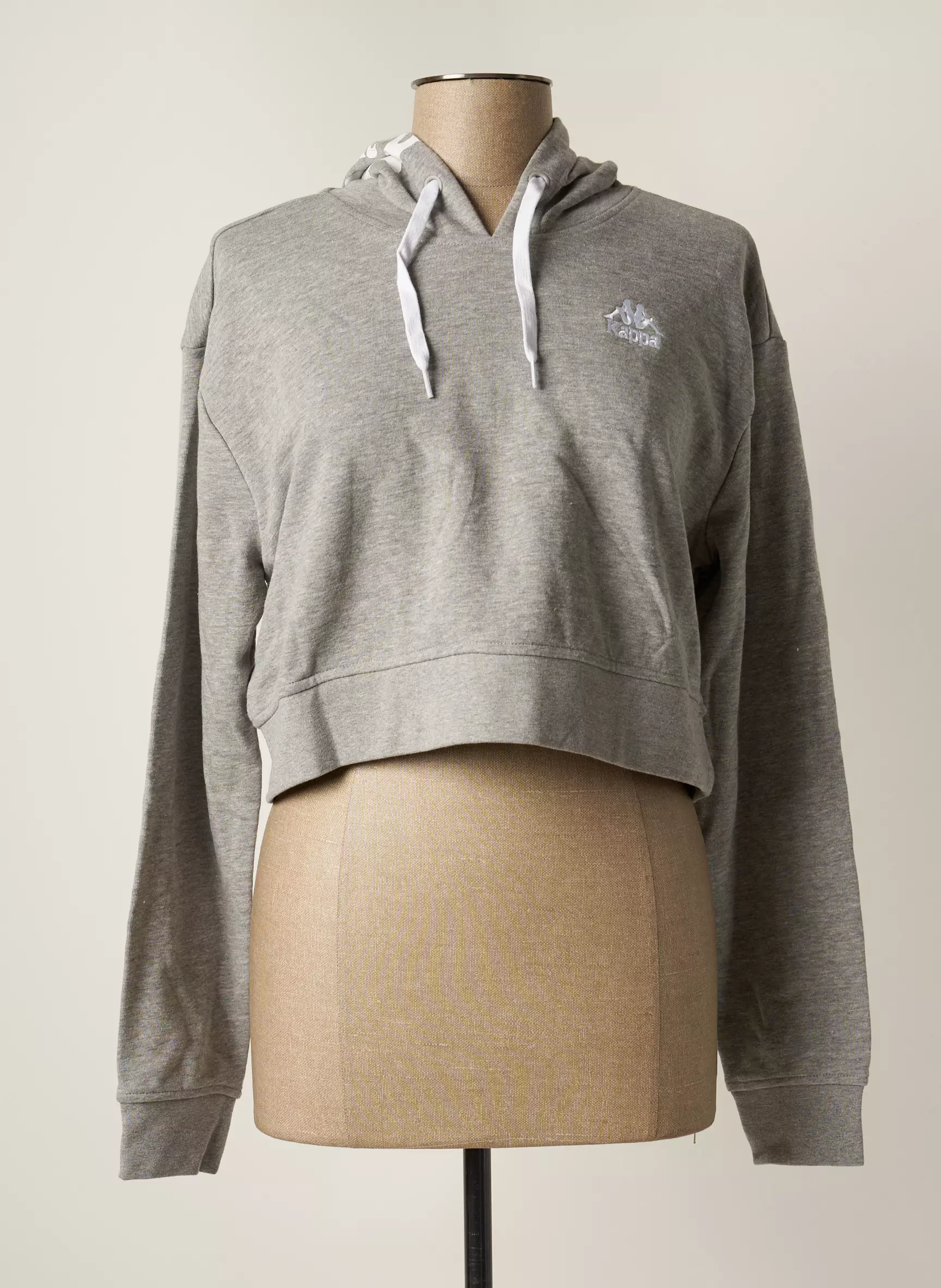 Kappa Sweat Capuche Femme couleur gris