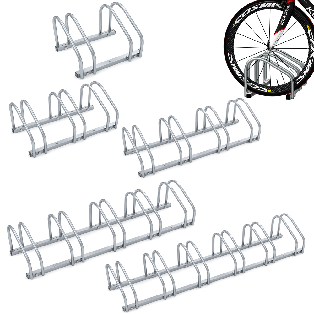 Monzana Fahrradständer für 5 Fahrräder 130 x 32 x 27 cm