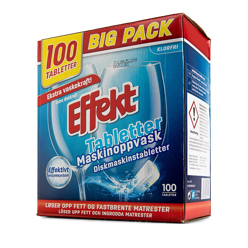 Effekt Maskinoppvask 100 tabl Effekt
