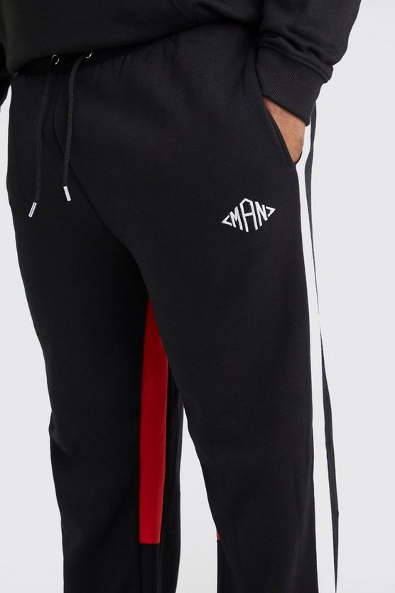 Plus Man Colorblock Jogginghose
