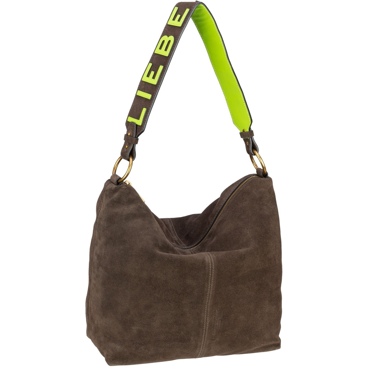Beuteltasche Aissa Suede Hobo M
