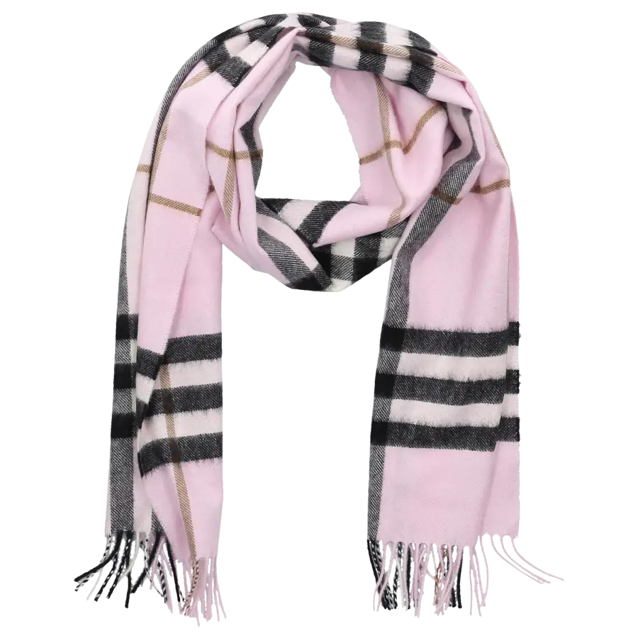 Burberry - Schal 8077877 GIANT CHECK Kaschmir - rosa