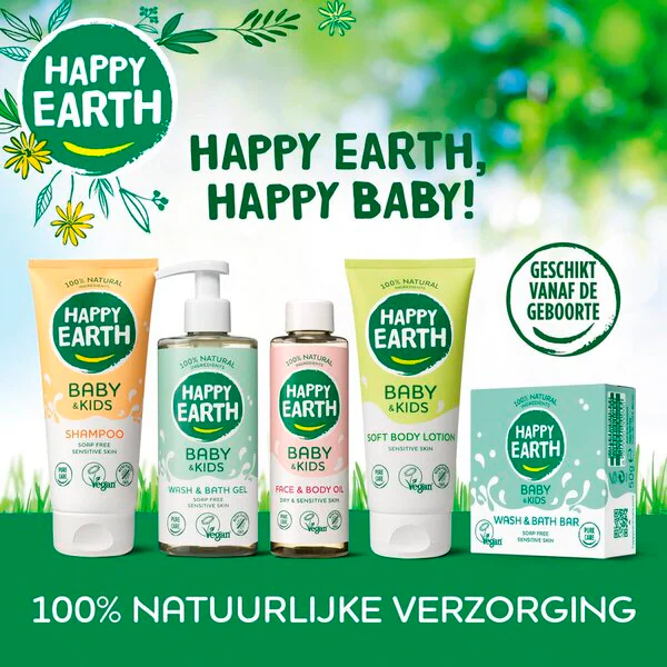 Happy Earth Baba és Gyermek 100% természetes arc- és testápoló olaj 150ml