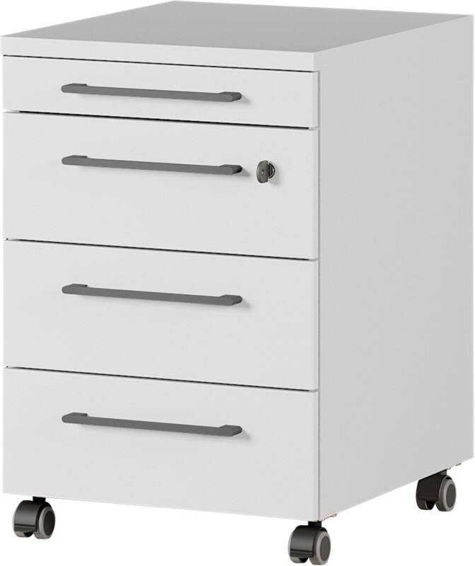 GERMANIA Rollcontainer 4239-69 Hellgrau 420 x 490 x 610 mm