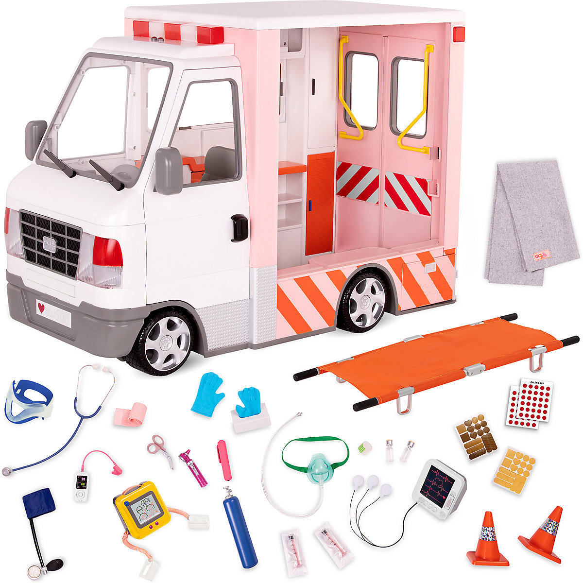 Krankenwagen mit Zubehör