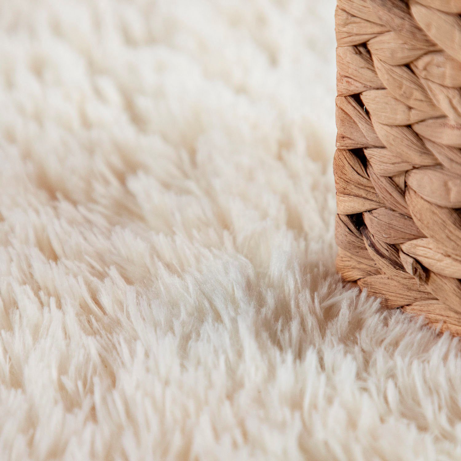 Hochflor-Teppich Silky 591, Paco Home, rund, Höhe: 37 mm, Uni Farben, besonders weich und kuschelig