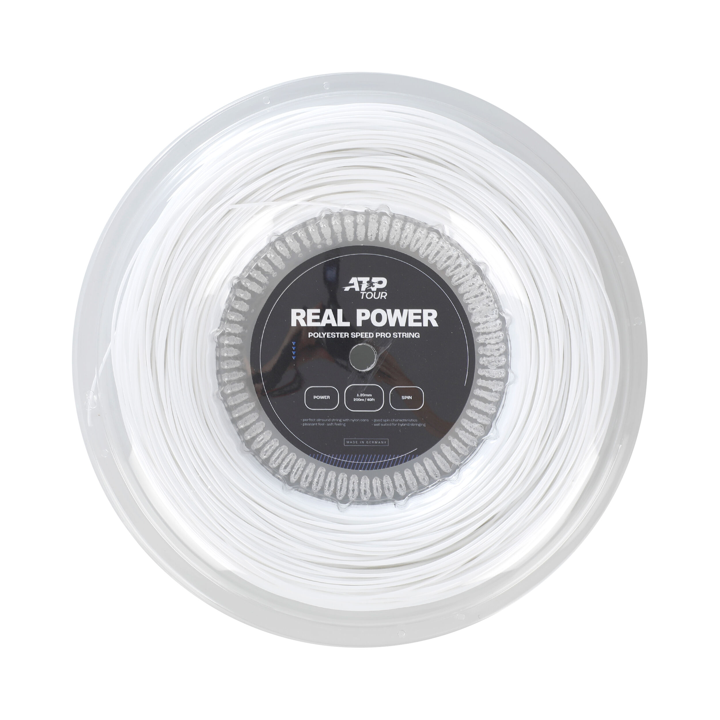 Real Power Saitenrolle 200m - Weiß