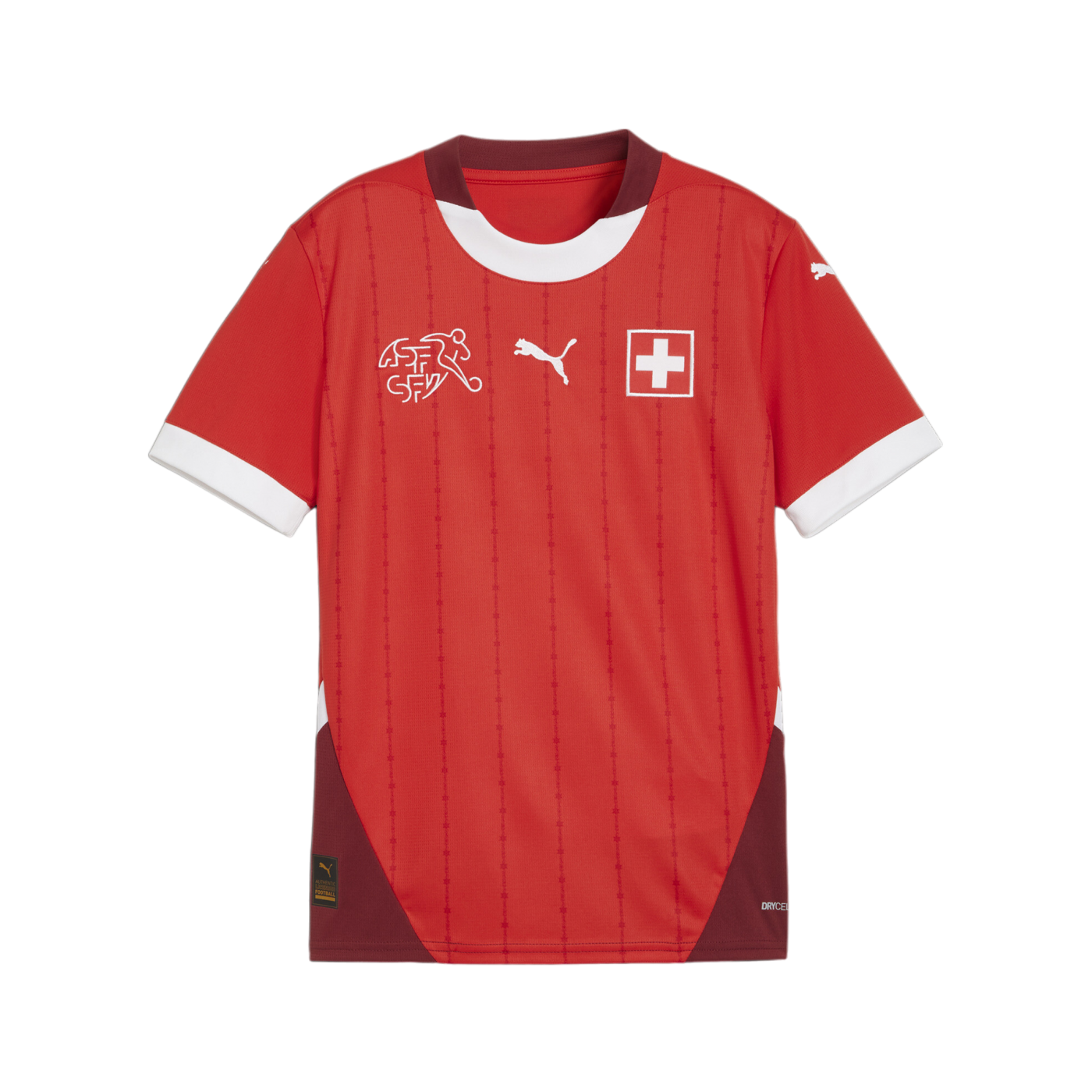 PUMA Schweiz Trikot Home EM 2024 Kids Rot F01