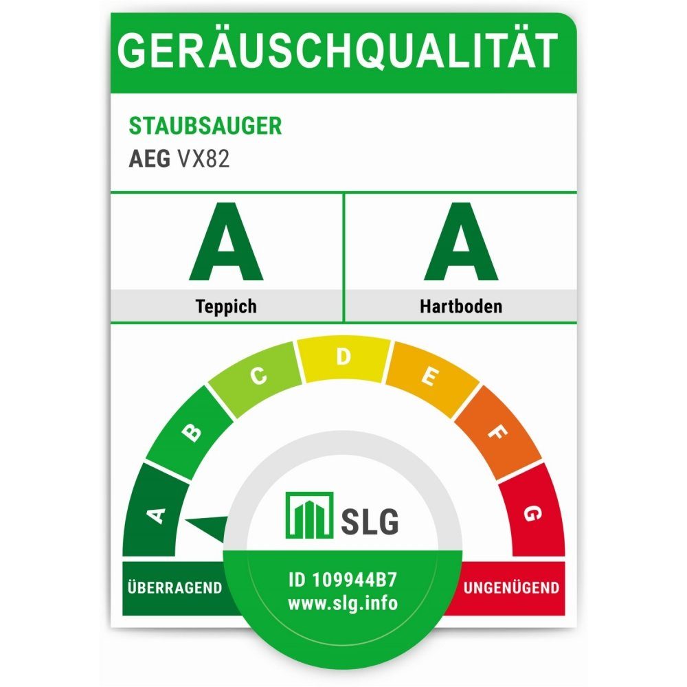 AEG Bodenstaubsauger VX82-1-4MB - Bodenstaubsauger - misty blue, 600 W