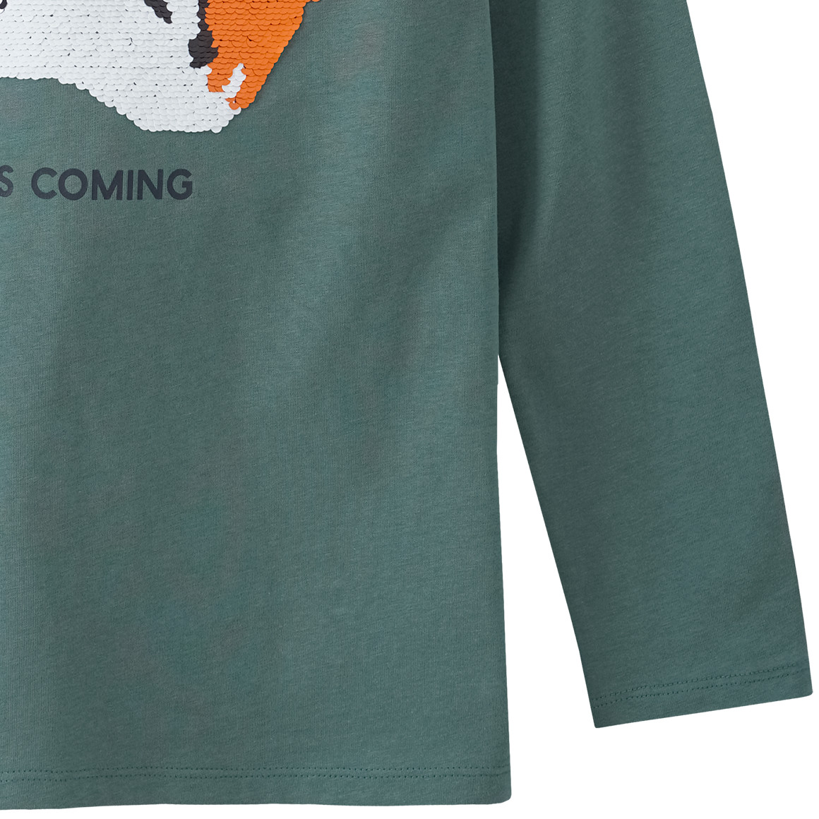 Jungen Langarmshirt mit Wendepailletten