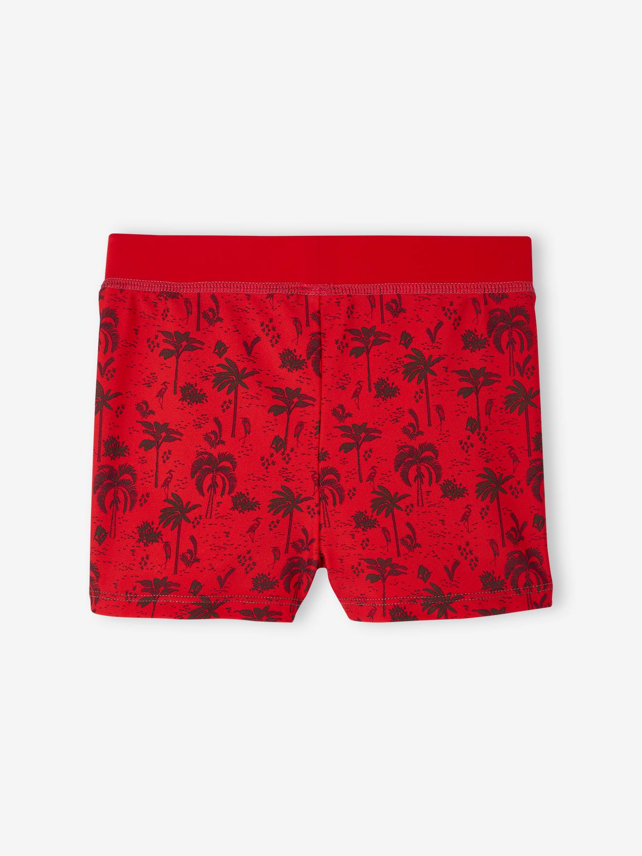 Vertbaudet 2er-Pack Jungen Badehosen Oeko-Tex - rot bedruckt