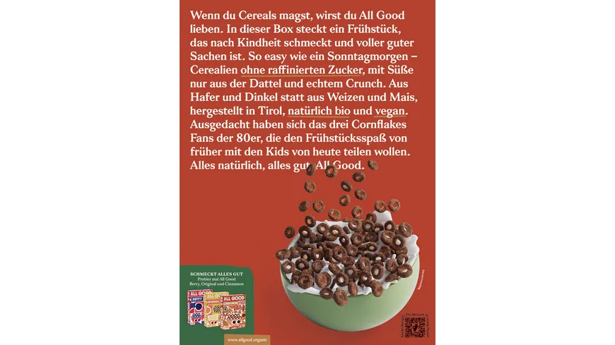 ALL GOOD Chocolate - Bio Cerealien 300 g