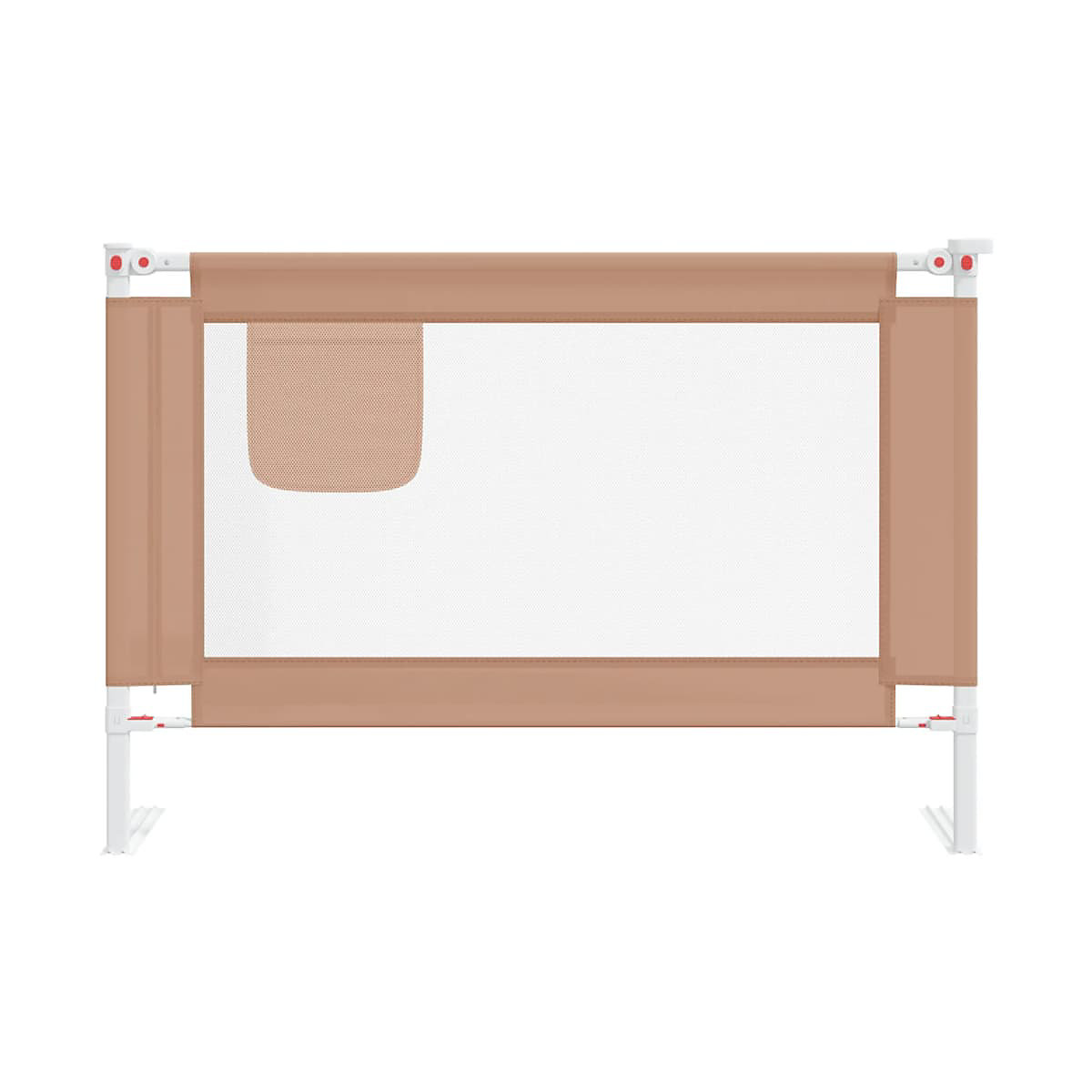 Kleinkind-Bettschutzgitter Taupe 100x25 cm Stoff