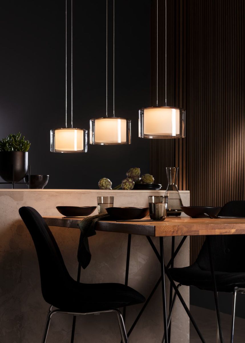 Bankamp LED Pendelleuchte Grand Smoke 3-flg