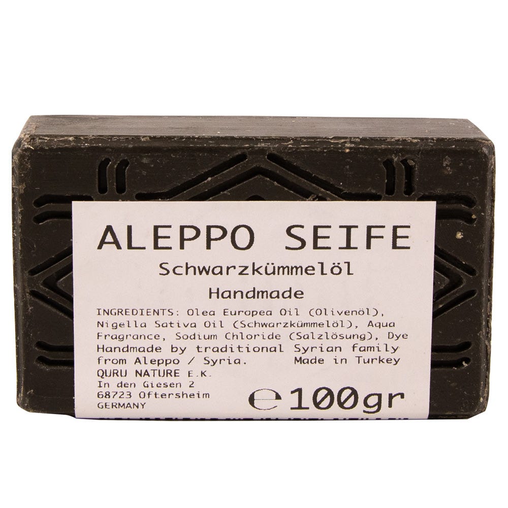 Quru Nature Aleppo Seife mit Schwarzkümmelöl 100 g