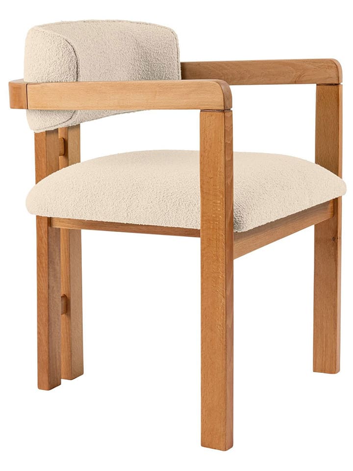Evila Stuhl ''Mistral'' in Creme/ Hellbraun - (B)50 x (H)80 x (T)52 cm günstig kaufen onesize