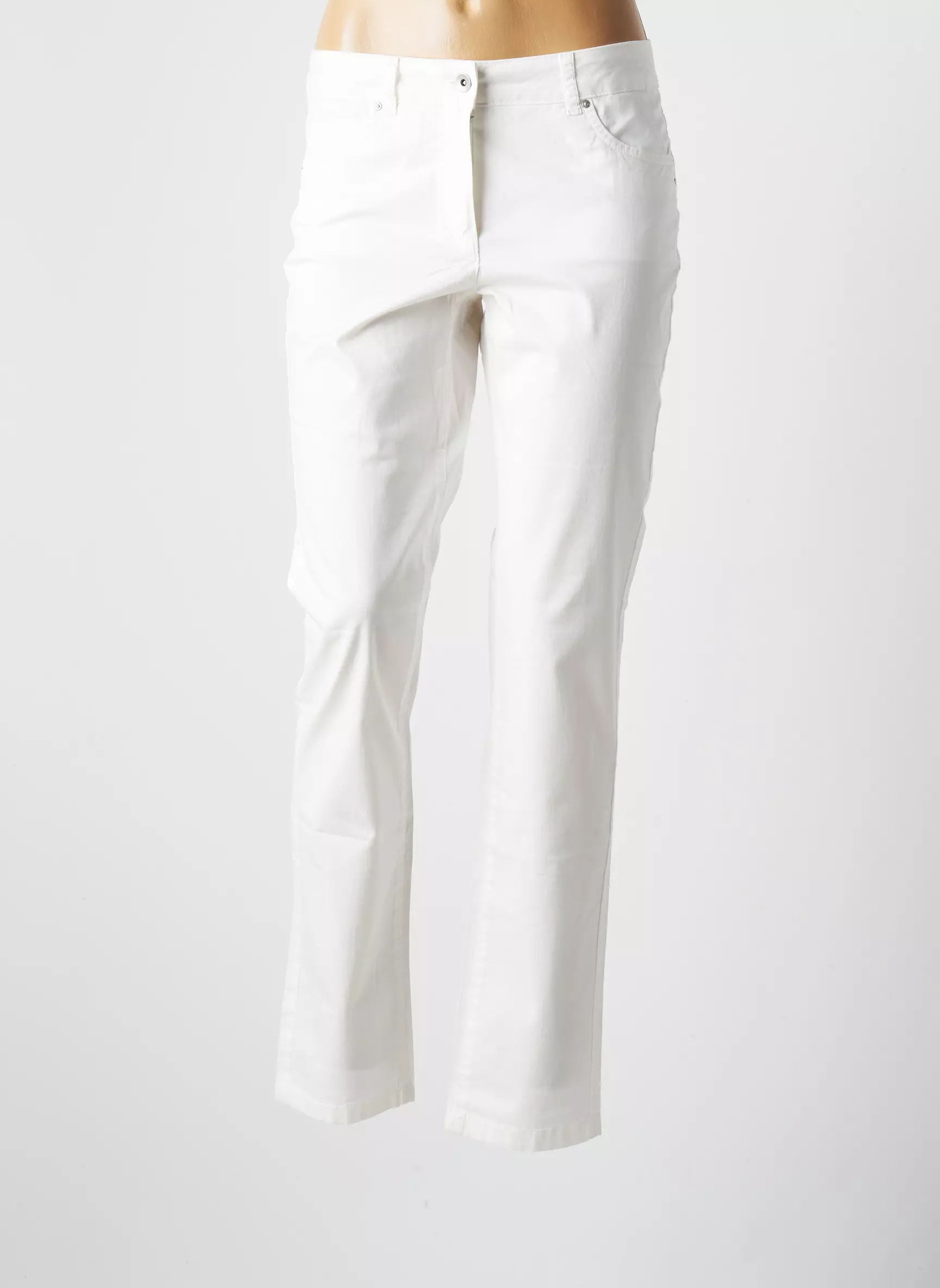 Brandtex Pantalons Slim Femme couleur blanc