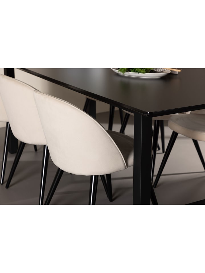 ebuy24 Essgruppe Oslo (7-teilig) Beige 220 x 100 cm günstig kaufen onesize