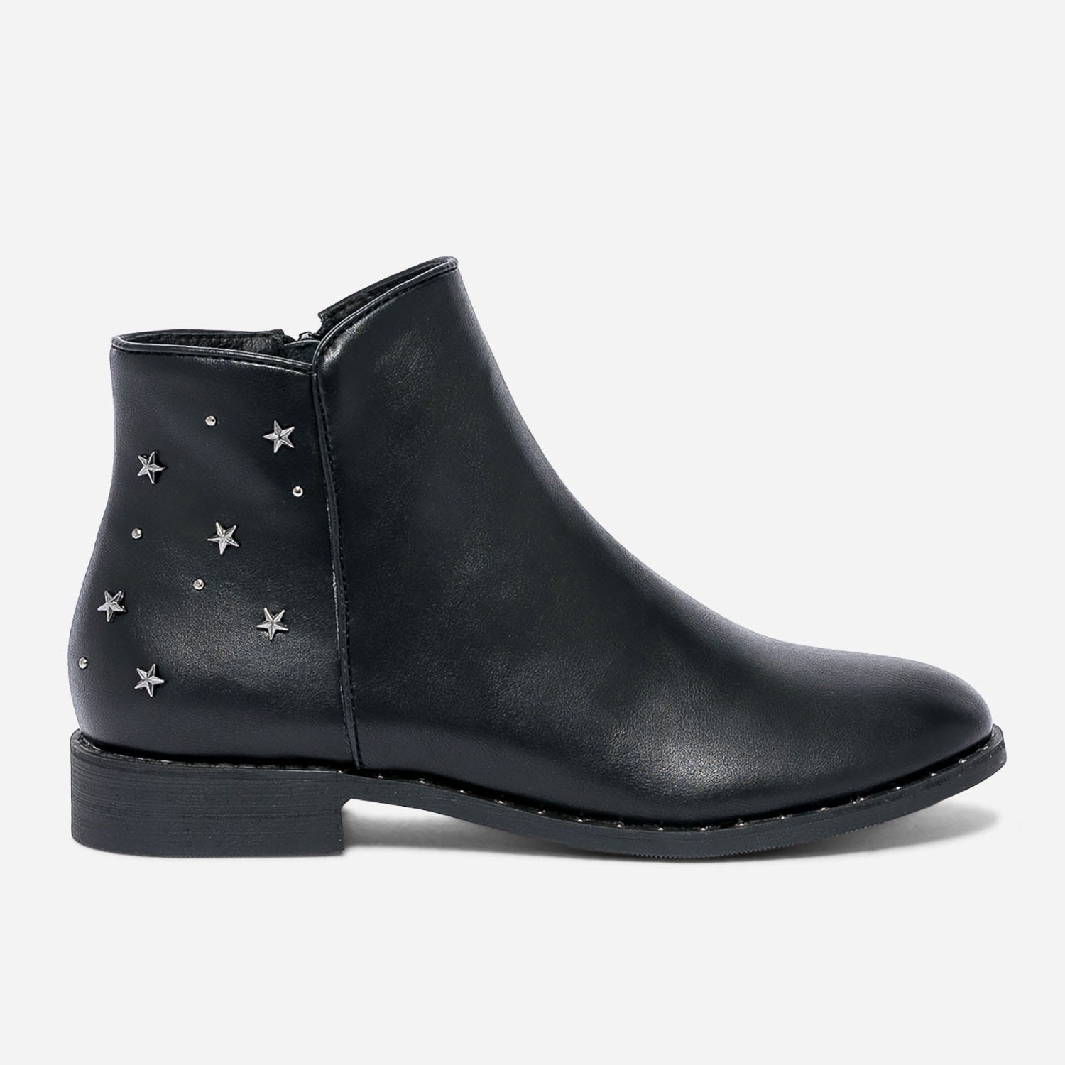 Boots noir avec clous et rivets étoiles