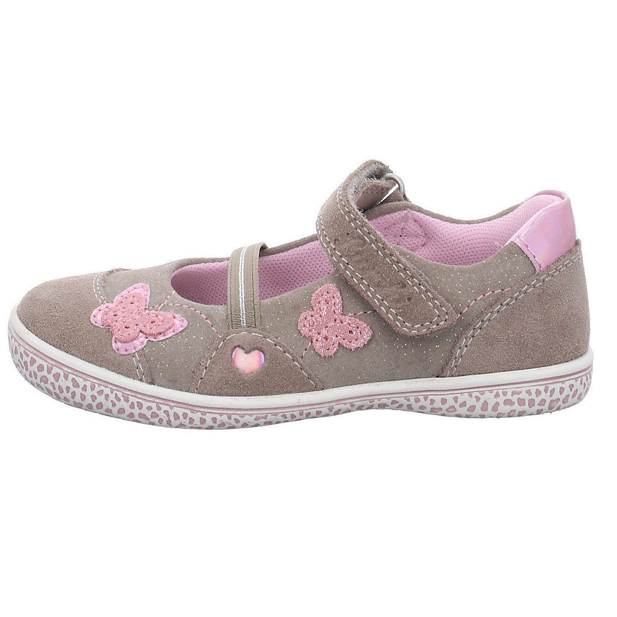 Mädchen Ballerinas Schuhe Taha Ballerina Kinderschuhe Veloursleder gemustert Ballerinas
