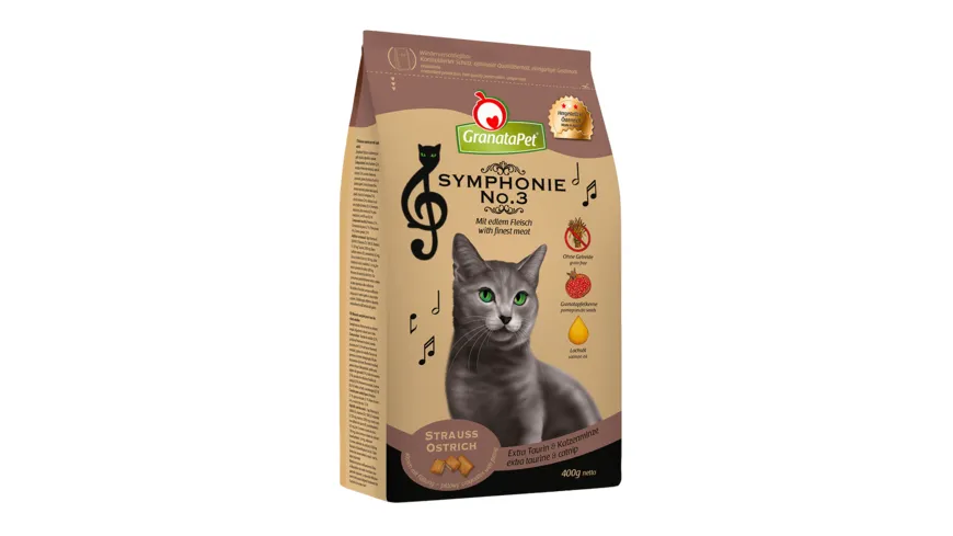 GranataPet Katzentrockenfutter Strauß 300 g