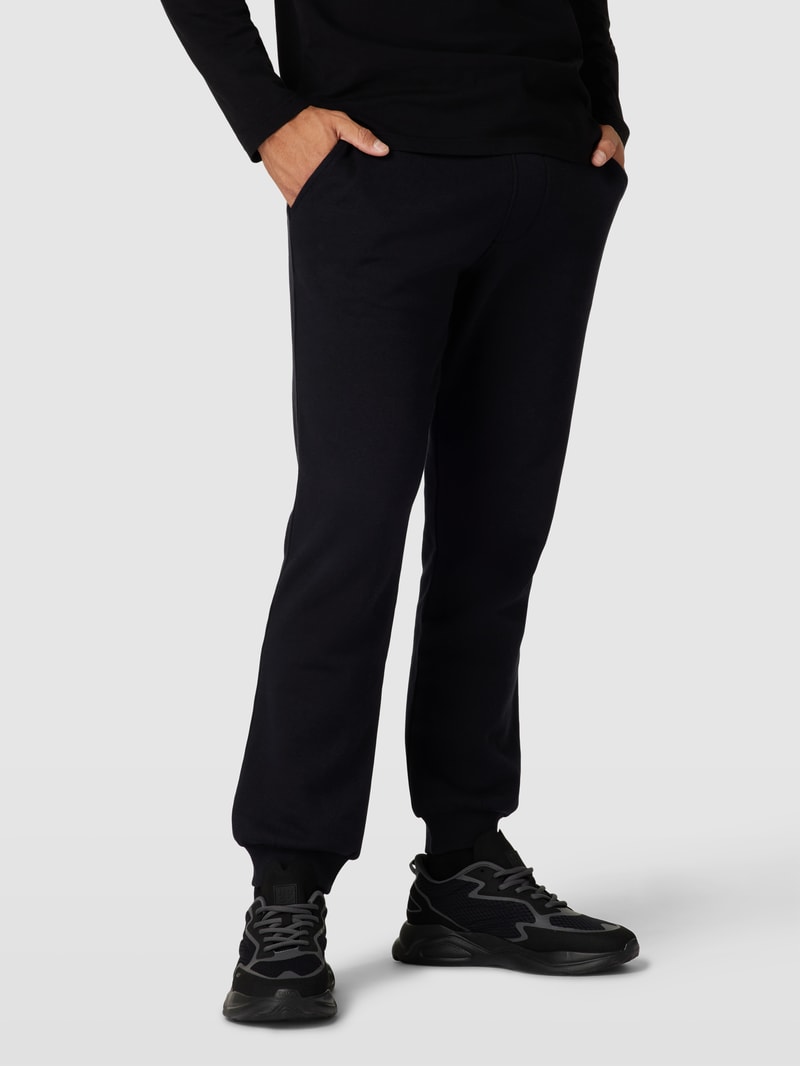 Sweatpants mit elastischem Bund in schwarz