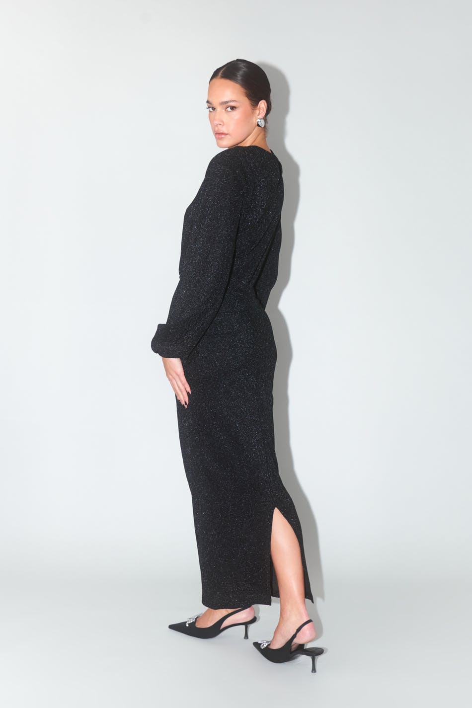 Glitter maxi dress