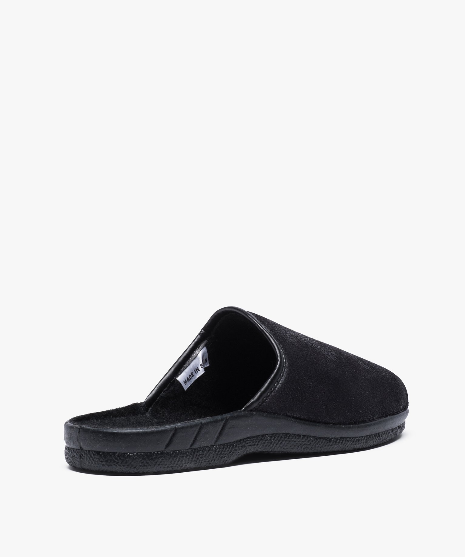 Chaussons homme forme mules noir | GEMO