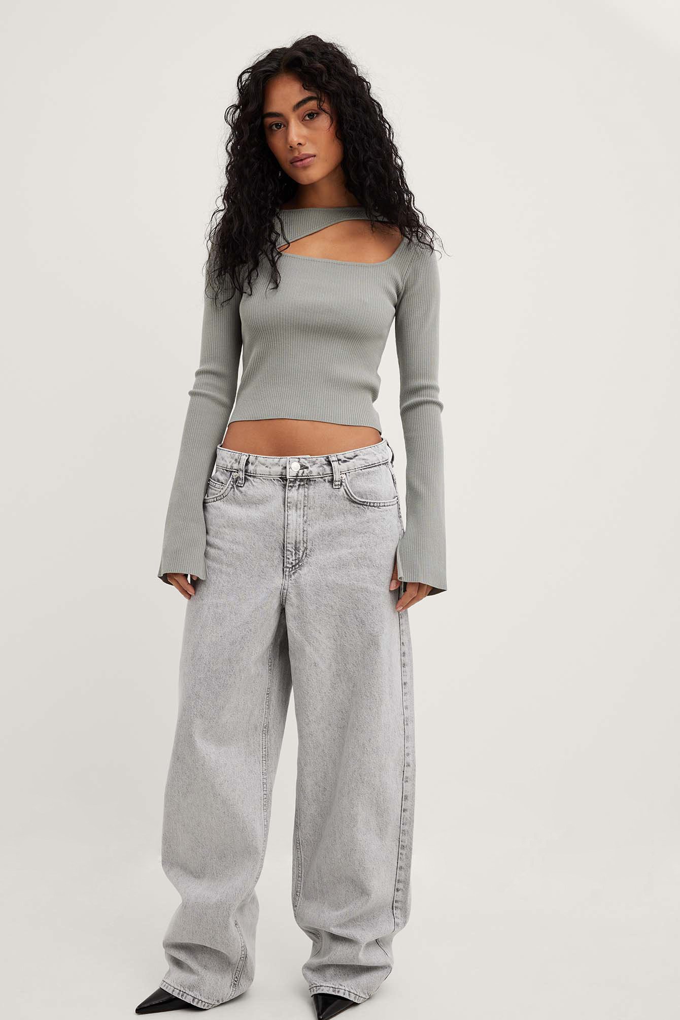 Lockere Jeans mit mittlerer Taille