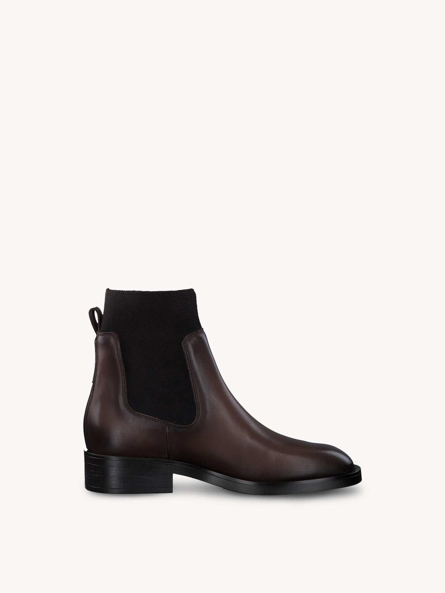 Bottine Chelsea en cuir - marron