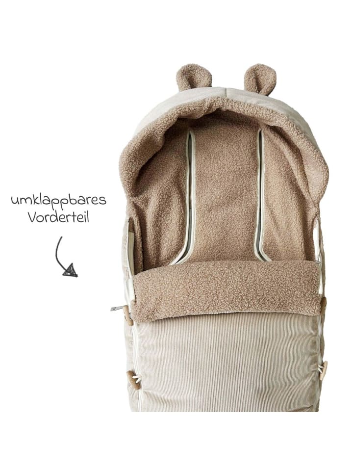 Kaiser Fleece-Fußsack Hau Kea für Kinderwagen & in braun günstig kaufen onesize