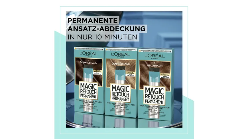 L'Oréal MAGIC RETOUCH Permanent Ansatz-Abdeckung 4 - dunkelbraun