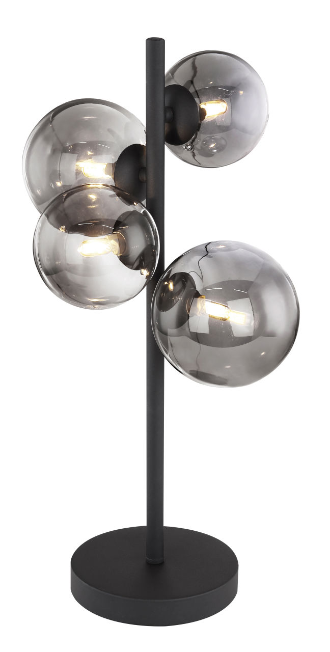 Globo Lighting - RIHA - Tischleuchte Metall schwarz matt, 4x G9 LED