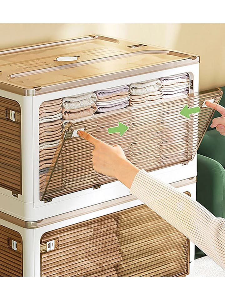 Joybos 2er-Set: Aufbewahrungskisten in Braun/ Weiß - (B)41 X (H)29 X (T)24 CM günstig kaufen onesize