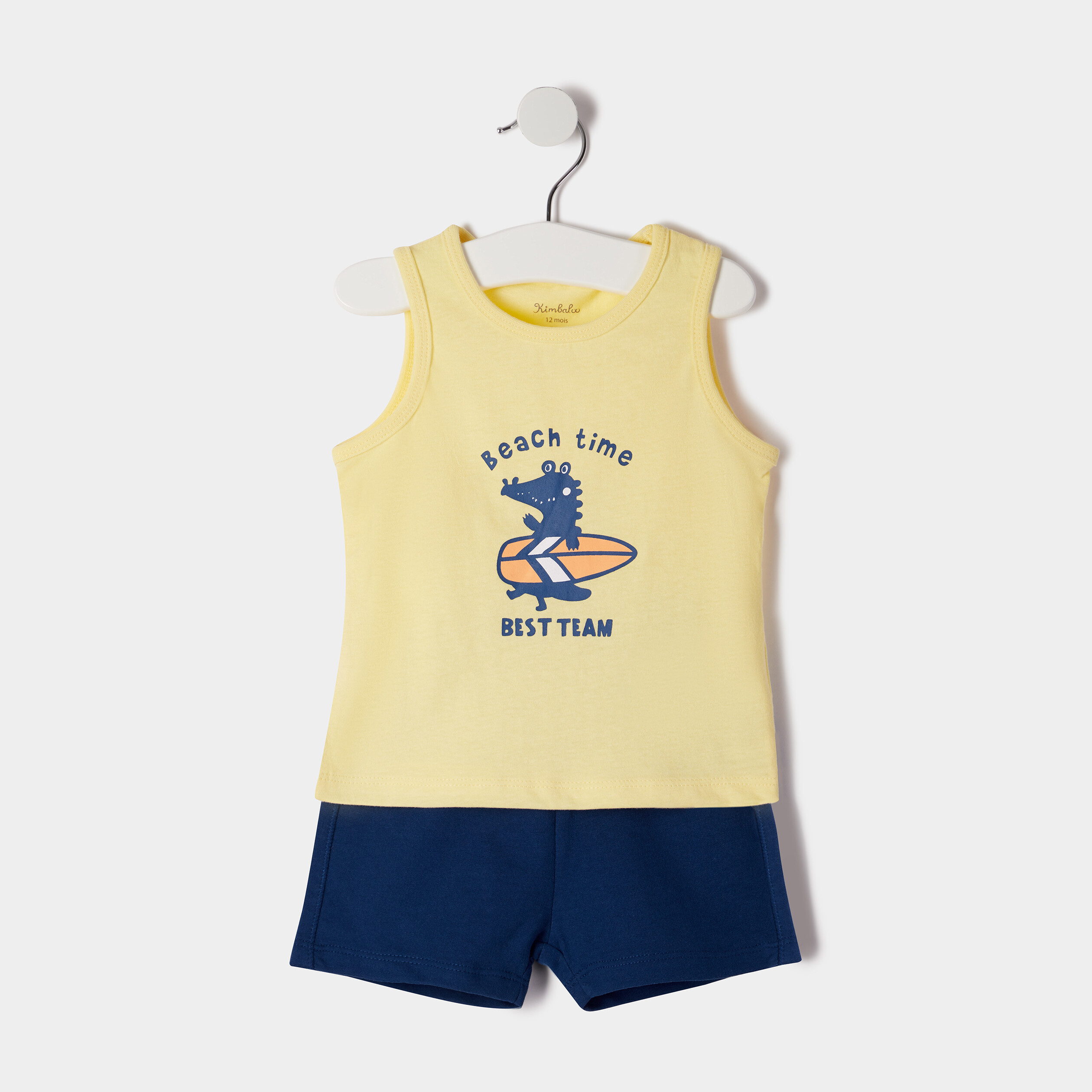 Ensemble Kimbaloo jaune pastel bébé garçon | La Halle