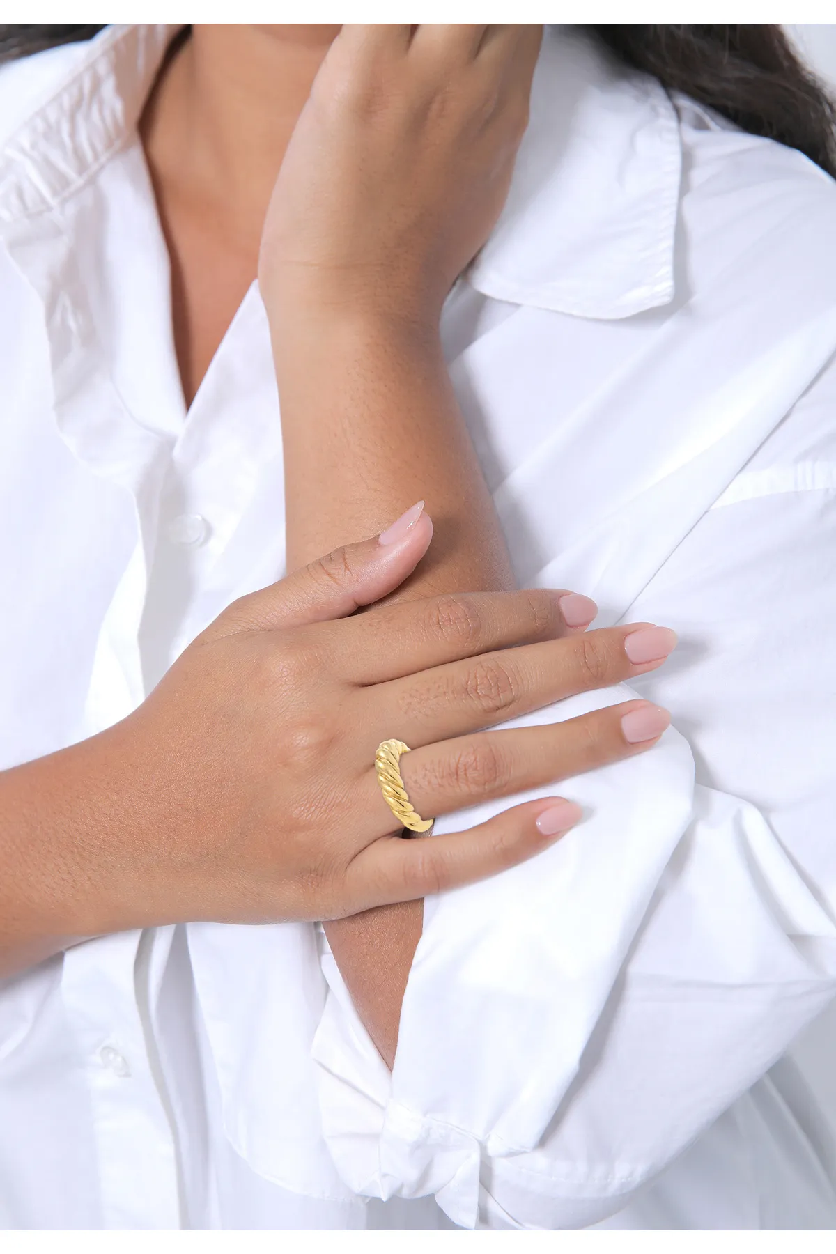 ELLI  Ring - Goldfarben - Ohne Stein