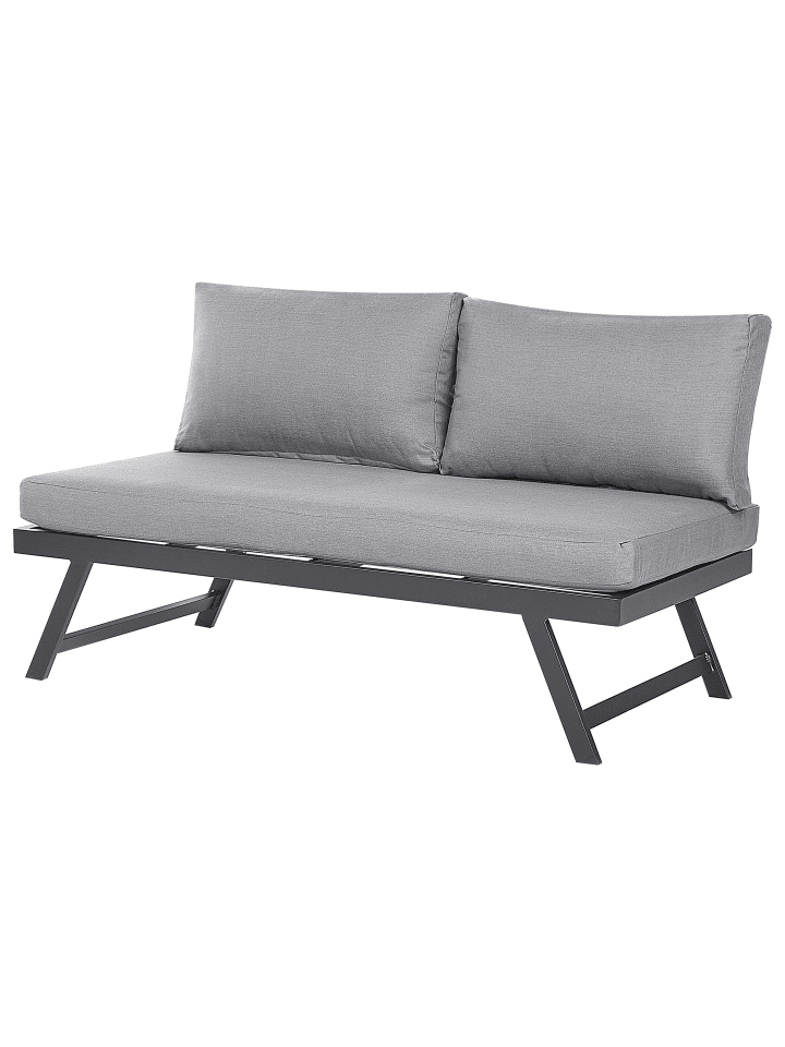 Beliani 2-tlg Lounge Set COCCORINO in Grau/Schwarz günstig kaufen onesize
