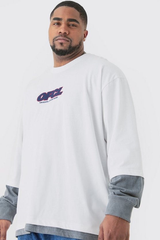 Plus Oversize T-Shirt mit Official Print