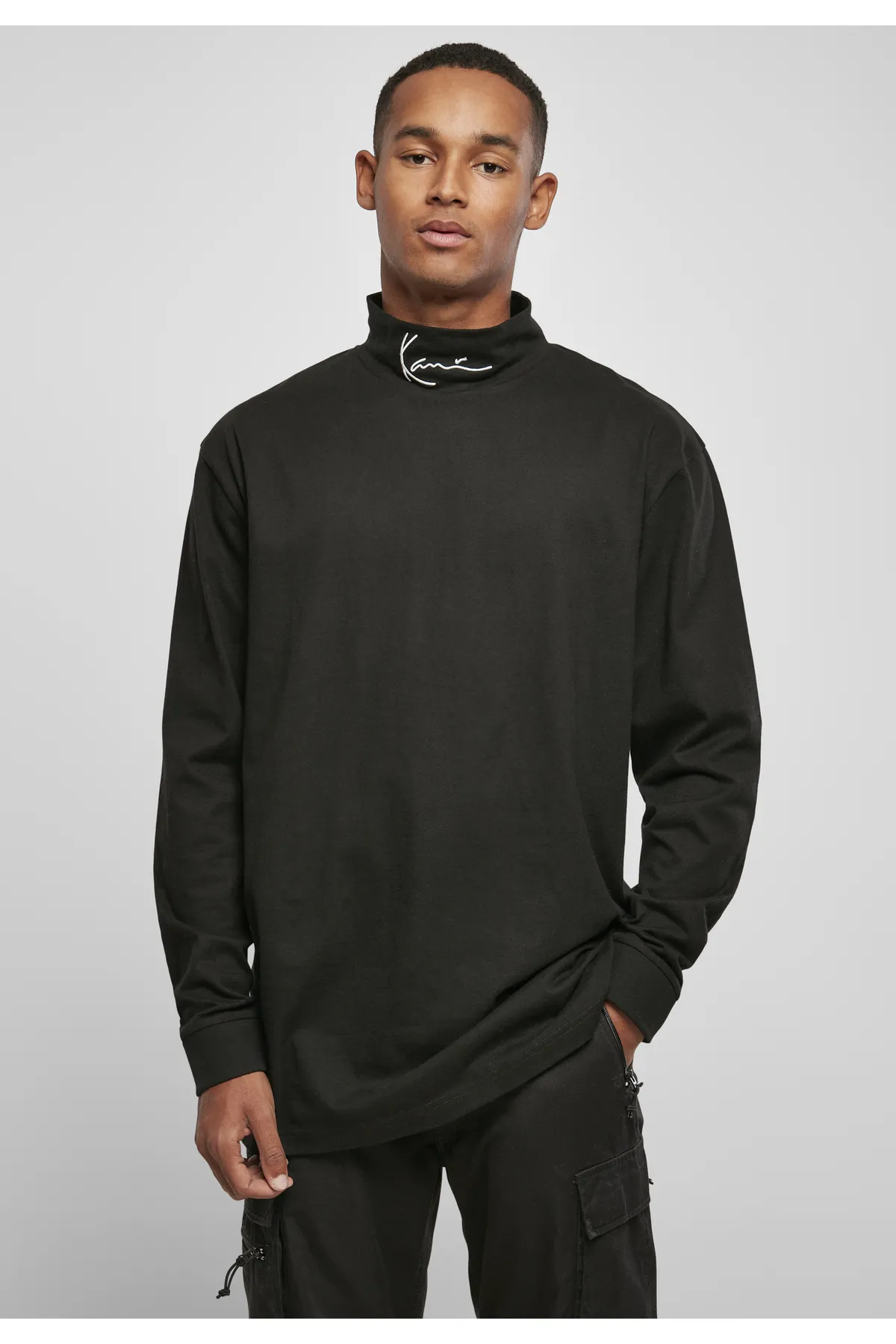 KARL KANI  Hemd - Schwarz - Regular Fit