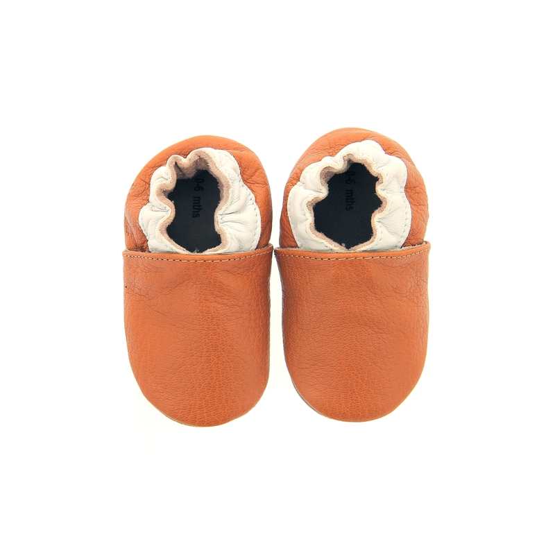 Chaussons cuir tannage vegetal Coddle Baby