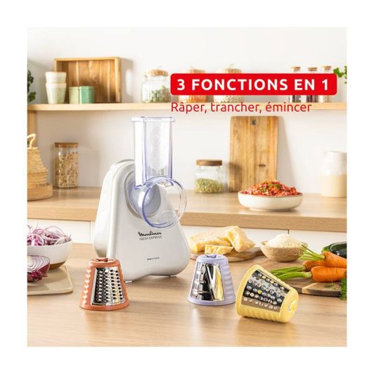 MOULINEX Fresh Express DK853BE0 Cuțitor de legume 3 în 1