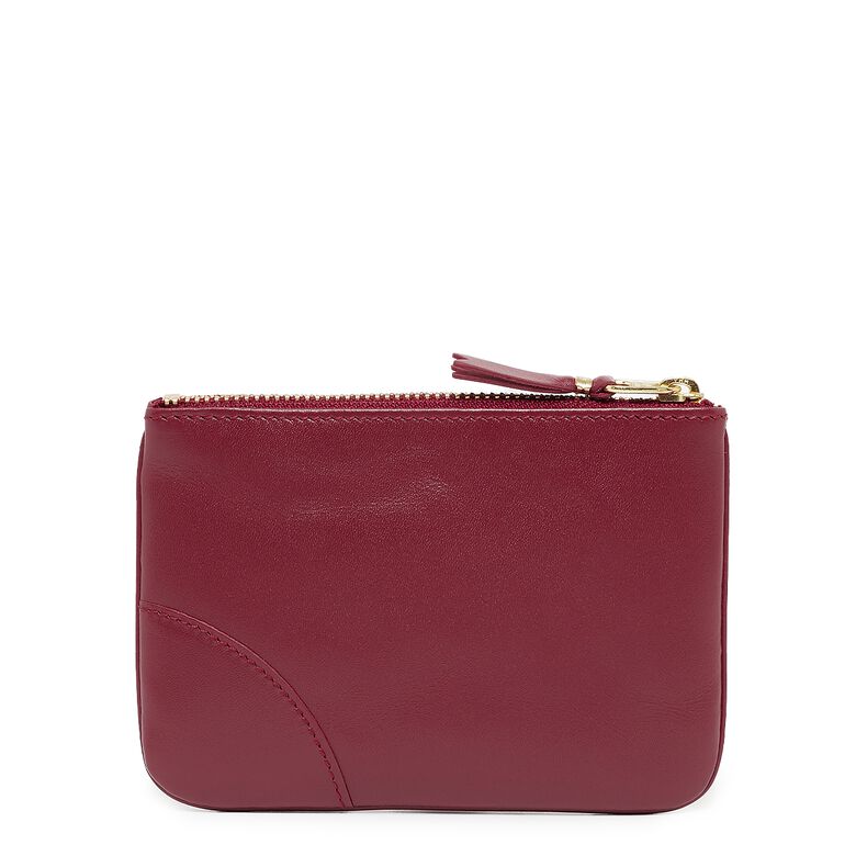 Comme des Garcons Wallet Classic Leather Line red