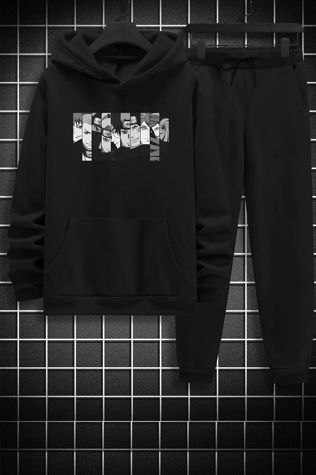 uyguntarz  Unisex-Trainingsanzug-Set mit Naruto-Aufdruck