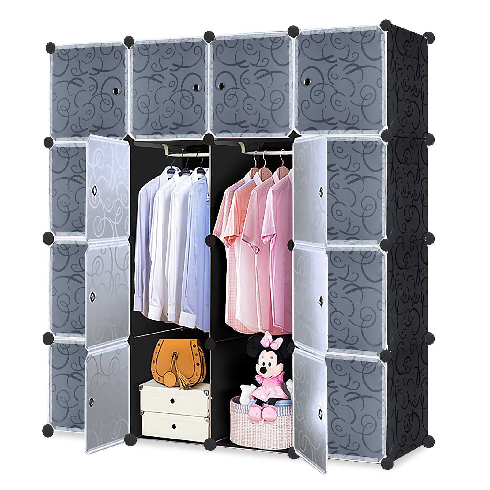 AUFUN Kleiderschrank DIY Kombischrank (16-St., modularer Kombischrank)