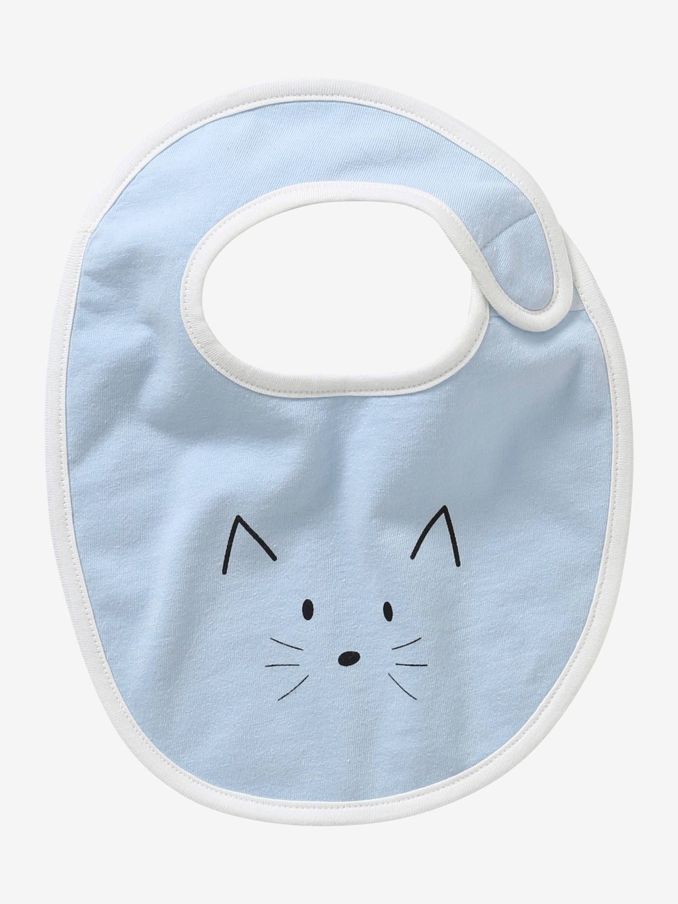 Lot de 5 bavoirs naissance animaux motif animaux