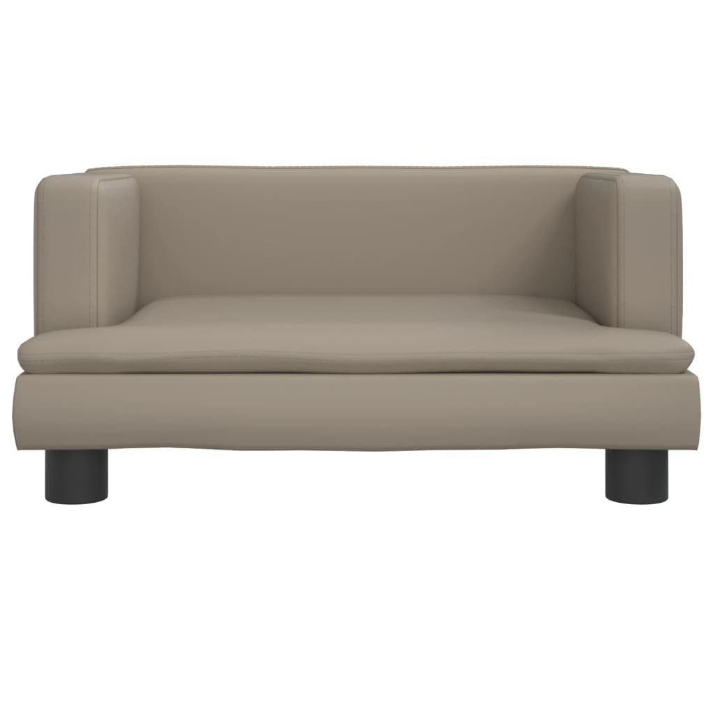 vidaXL Kindersofa Kindersofa Cappuccino-Braun 60x40x30 cm Kunstleder Kindercouch Kinderm