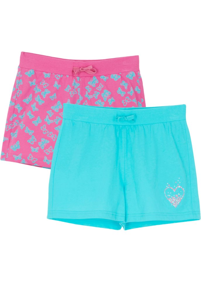 Mädchen Shorts (2er-Pack) aus Bio-Baumwolle